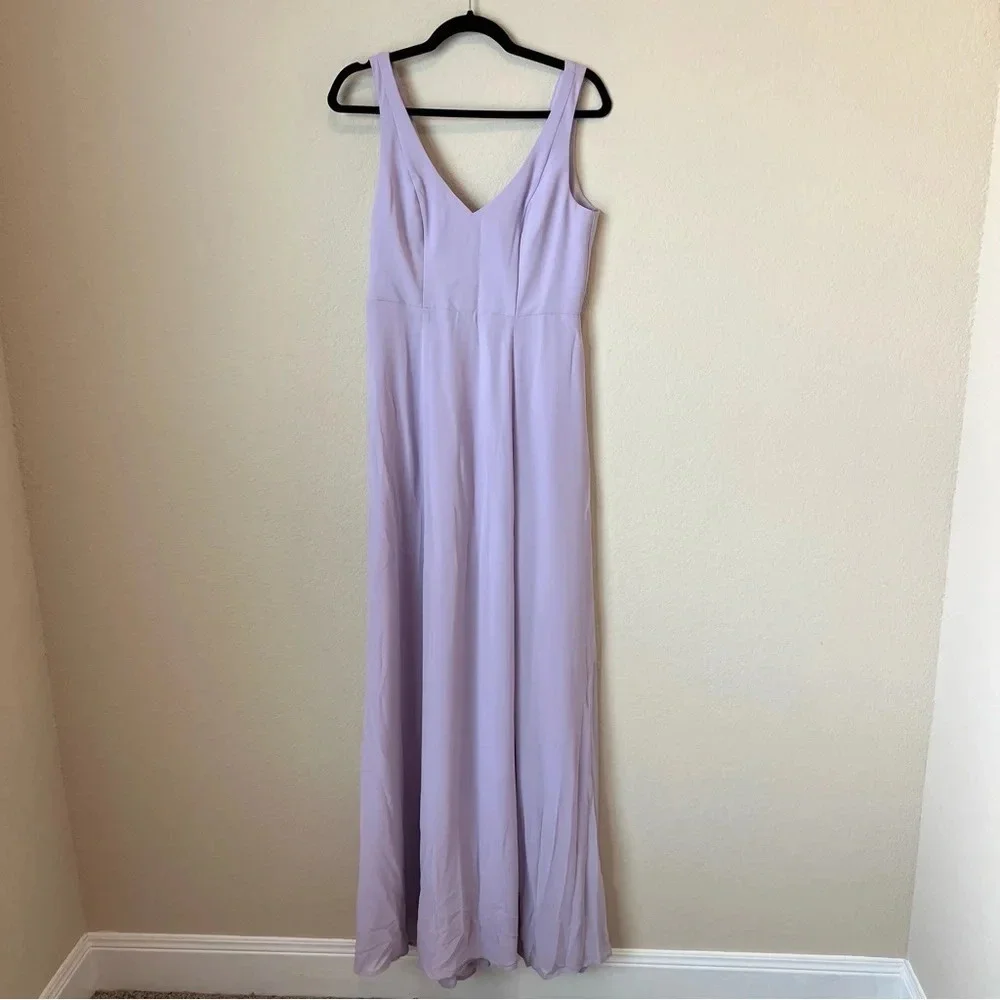 NWT Show Me Your Mumu Jenn Maxi Dress in Violet Chiffon